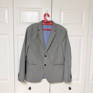 Banana Republic Grey Non-Iron Tailored Fit Blazer 42S